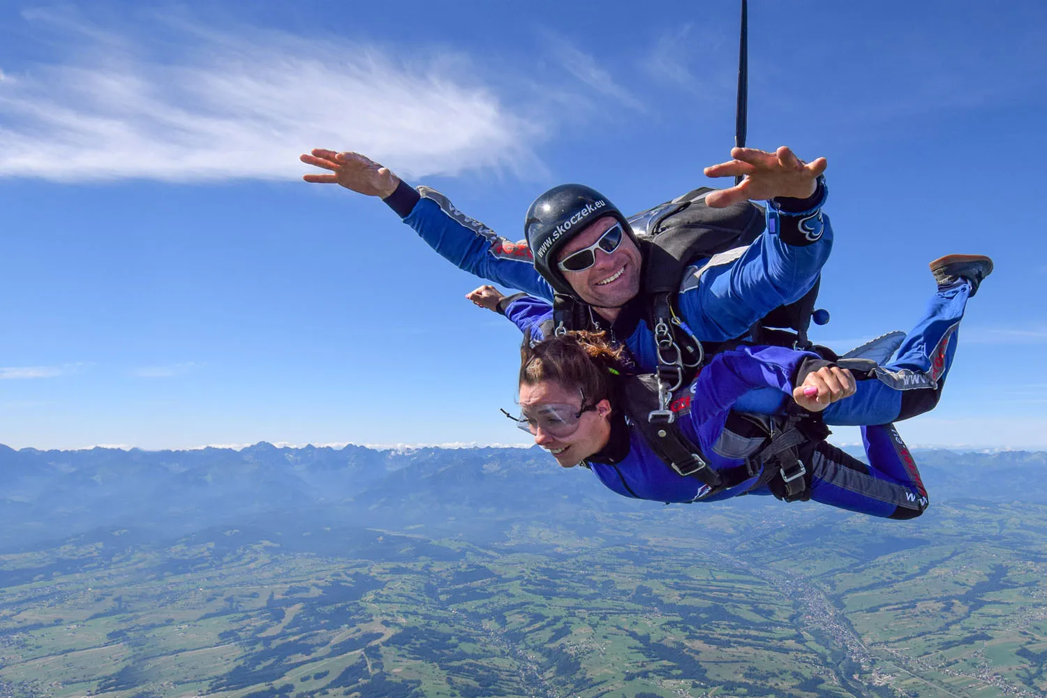 Skok tandemowy na próbę